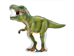 Balon din folie verde Dinosaur T-rex - 91x74 cm - 1 buc.