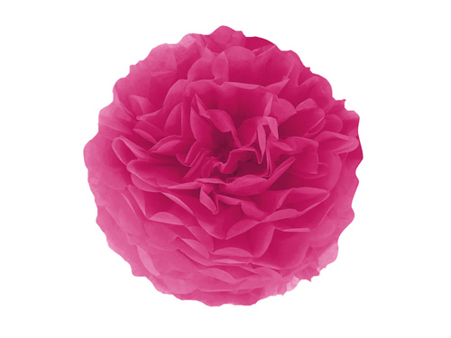 Decorațiuni florale suspendate pom pom - roz - 35 cm - 1 buc.