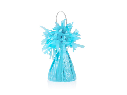 Greutăți din folie pentru baloane umplute cu heliu - albastru pastel - 145 g