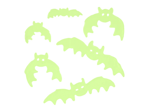 Stickere fluorescente cu gel pe sticlă Lilieci - 1 set