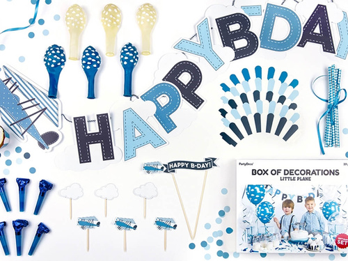 Party Box - Party Box - Set de decorațiuni pentru ziua de naștere a avionului