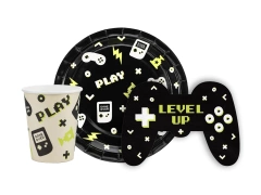 Set aniversar de hârtie Gamer - 36 buc.