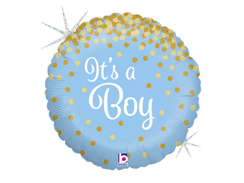 It's a Boy balon albastru din folie - 46 cm - 1 buc.
