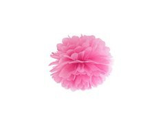Decorațiuni florale suspendate pom pom - roz - 25 cm - 1 buc.