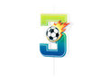 Lumânare cu număr de fotbal - 3 - 1 buc.