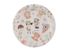 Farfurii cu animale pentru baby shower - 22,5 cm - 10 buc.