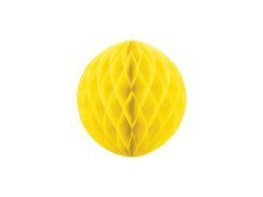 Decorațiune agățată cu bilă galbenă - 20 cm - 1 buc.