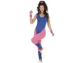 80s costum de fitness pentru femei