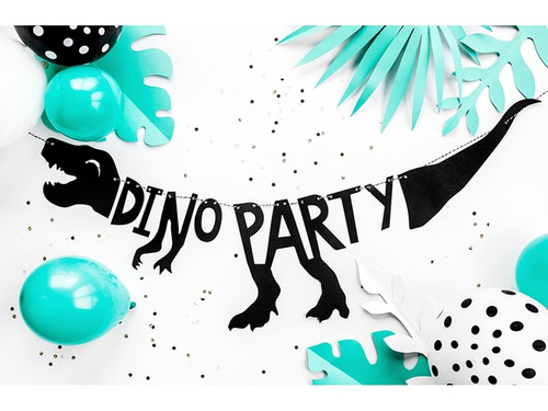 Banner aniversar Dino Party - 20 x 90 cm - 1 buc.
