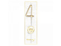 Foc rece numărul 4 aur - 1 buc.