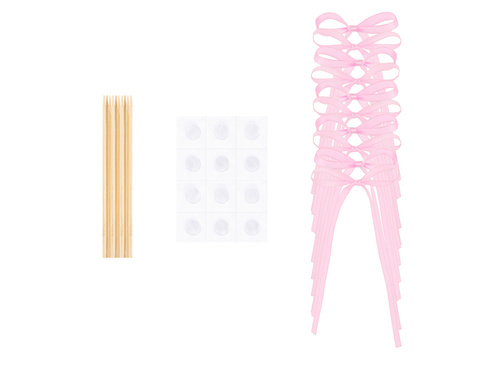 Cake Cupcake Picks - roz - 10 buc.
