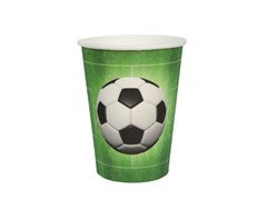 Cupe aniversare fotbal - 250 ml - 10 buc.