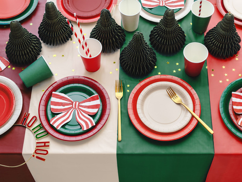 Pahare de hârtie verzi - 250 ml - 6 buc.