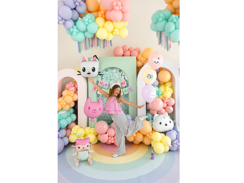 Gabbi Cat House baloane aniversare din latex - 30 cm - 6 buc
