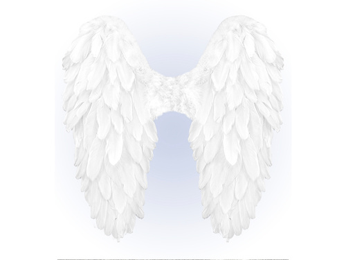 Aripi de înger albe - 50 x 50 cm - 1 buc.