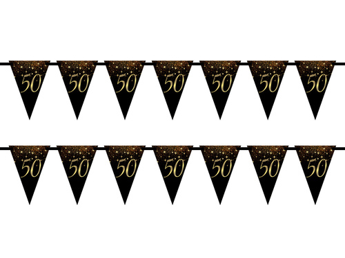 Banner cu steag strălucitor pentru a 50-a aniversare - 5m