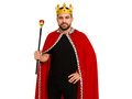 Costum de rege pentru adulți - lung - 115 cm
