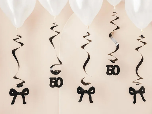Decorațiuni suspendate pentru aniversarea a 50-a - 5 buc.