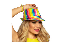 Popstar paiete curcubeu pălărie