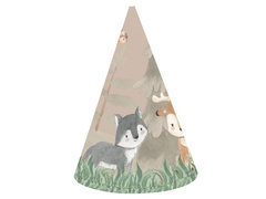 Șepci de hârtie Animale de pădure - 6 buc.