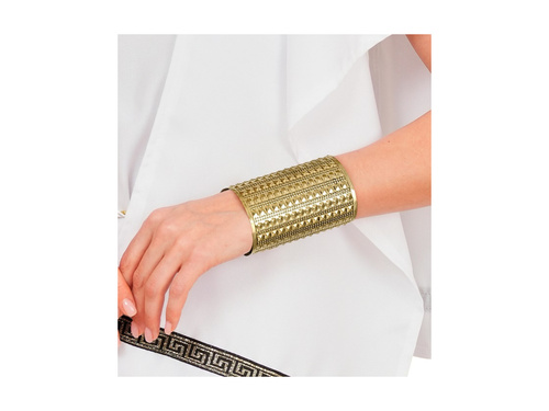 Brățară maro cu știfturi pătrate