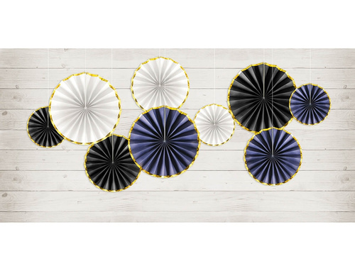 Rozete suspendate albastru marin - 3 buc.