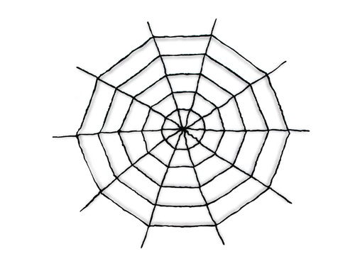 Pânză de păianjen neagră mare - 150 cm - 1 buc.