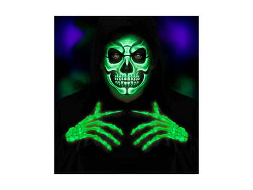 Mănuși de schelet 3D care strălucesc în întuneric - pentru copii