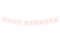 Banner Just Married - roz deschis - 155 cm - 1 buc.