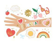 Tatuaje lavabile Daisy - 14 buc.