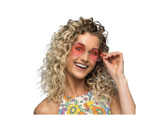 Ochelari de petrecere hippie XL roz