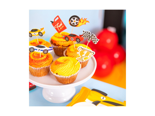 Picuri pentru tort Race Race - 10,5 cm - 7 buc.