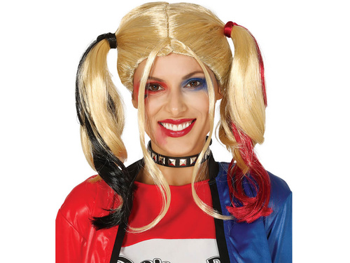 Peruca a'la Harley Quinn cu cozi de cal