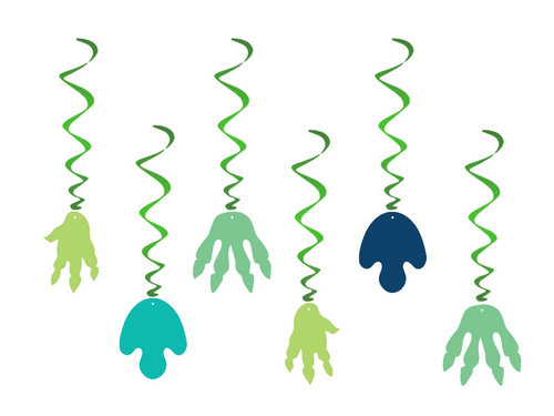 Decorațiuni suspendate pentru ziua de naștere a dinozaurilor fericiți - 6 buc.