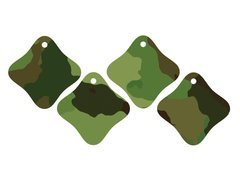 Pandantive pentru sticle cu panglică Moro - 12 buc.