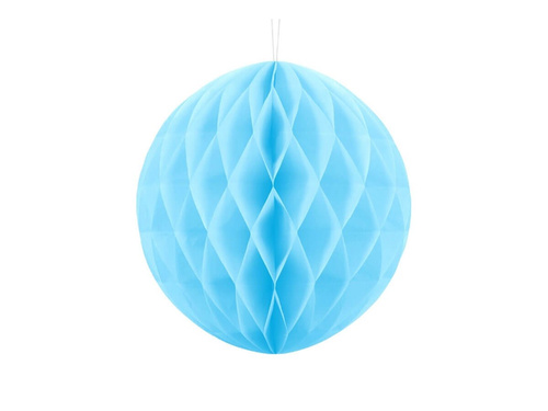 Decorațiune suspendată cu bilă albastră - 30 cm - 1 buc.