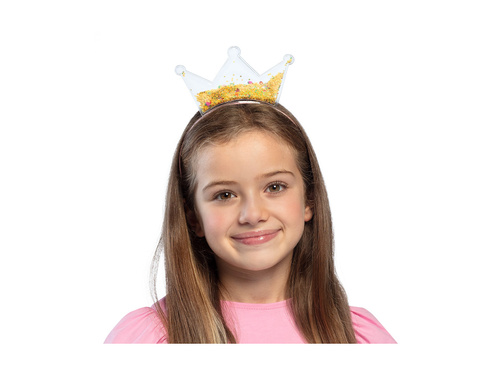 Bentiță cu sclipici coroană