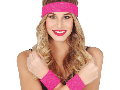 Disco 80s brățări roz - 3 buc.