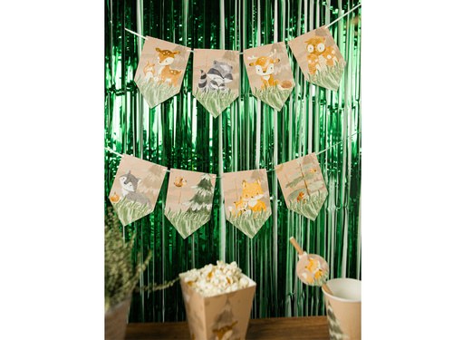 Banner cu stegulețe „Animăluțele Pădurii” – 5 m.