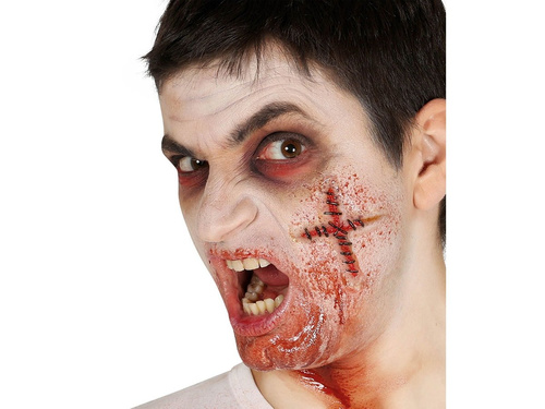 Rană cusută în formă de cruce - 1 buc.