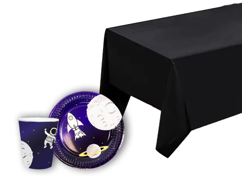 Veselă pentru ziua de naștere Cosmos - 25 buc.