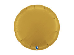 Balon rotund din folie satinată auriu - 30" - 1 buc.