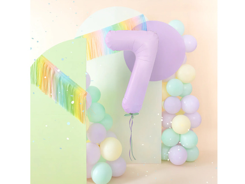 Balon folie liliac numărul 7 - 100 cm - 1 buc.
