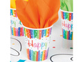 Cupe Rainbow Happy Birthday - 266 ml - 8 buc.