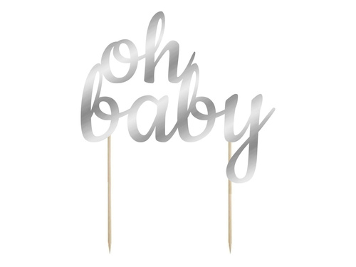 Oh baby cake topper - 1 buc.