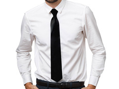 Cravată neagră - 48 cm - 1 buc.