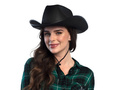 Pălărie de cowboy neagră - 1 buc.