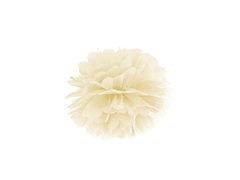 Decorațiuni florale suspendate pom pom - crem - 35 cm - 1 buc.