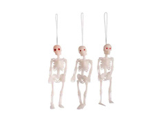 Decor suspendat Schelete - 12 cm - 3 buc.