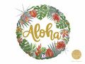 Aloha Tropical Leaves Balon cu folie - 46 cm - 1 buc
